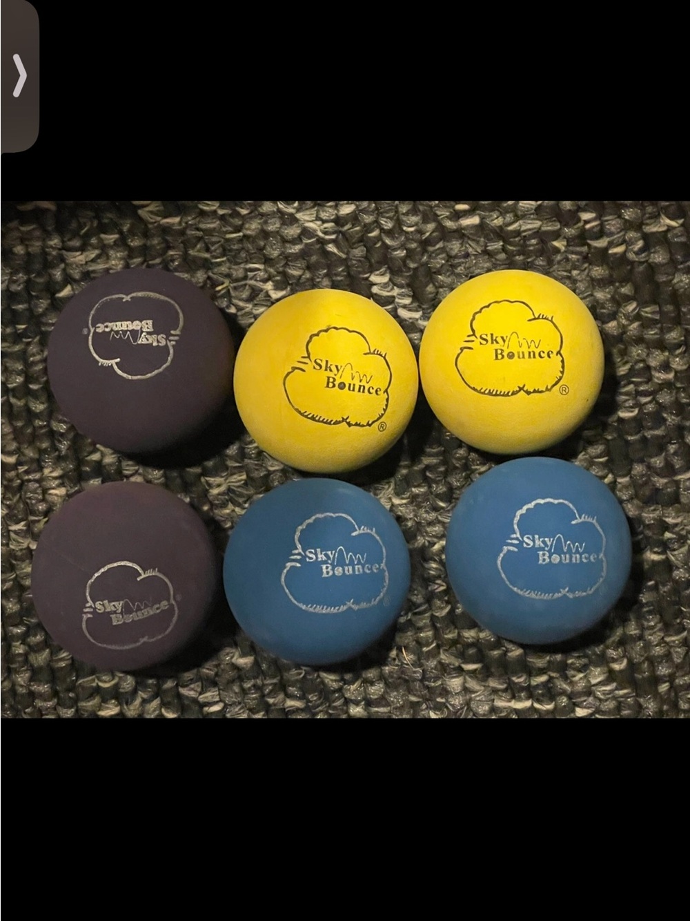 Kids Foam Balls - Yellow, Blue, Purple - 6 Pack